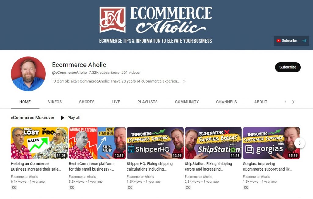 ecommerce aholic youtube kanalı